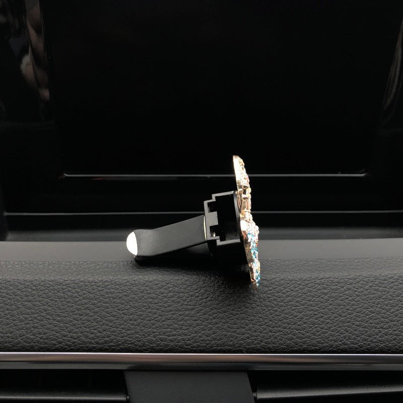 Car Interior Perfume Clip Exquisite Butterfly Diamond Air Conditioner