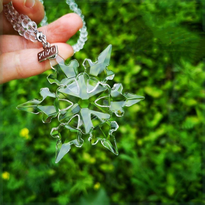 Crystal Snowflake Car Hanging Car Ornaments Car Pendant