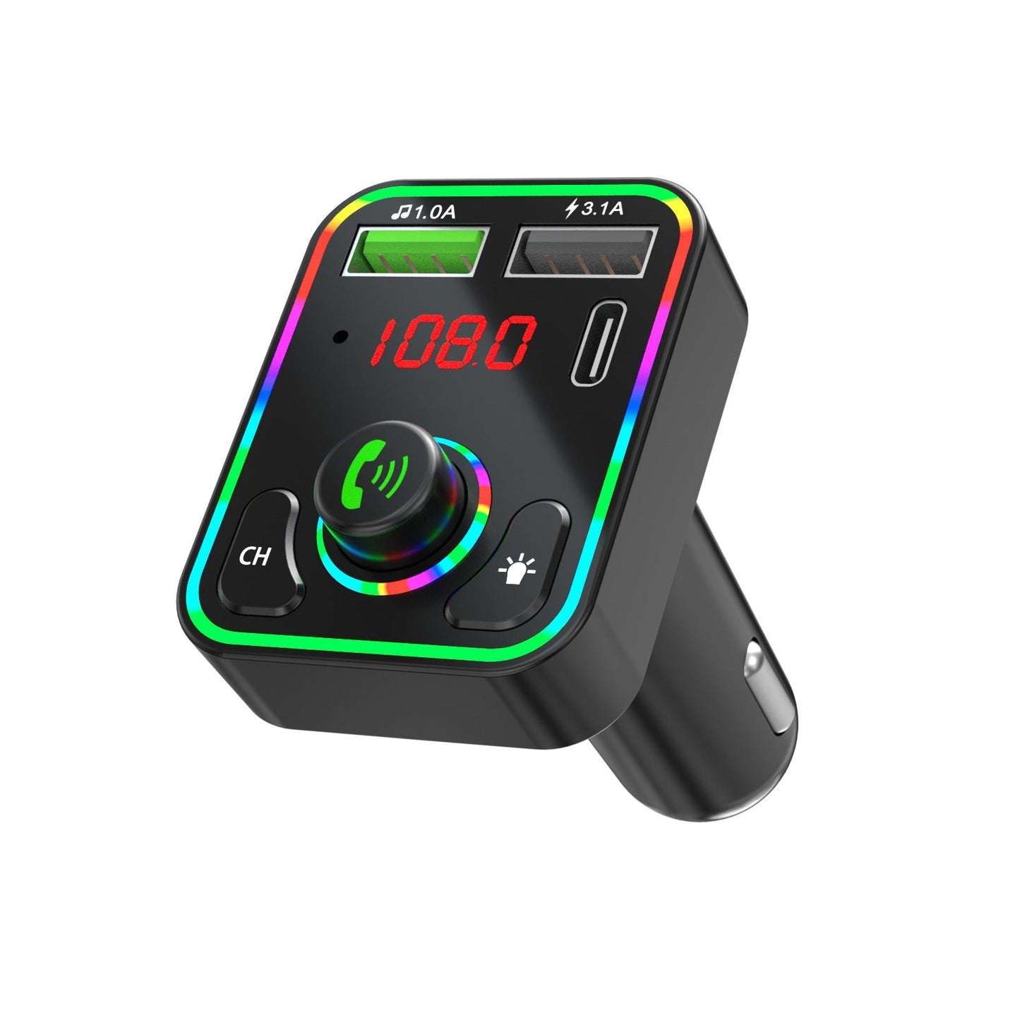 Mp3 Player Car Bluetooth With Ambient Light